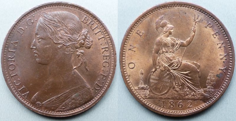 1862 penny